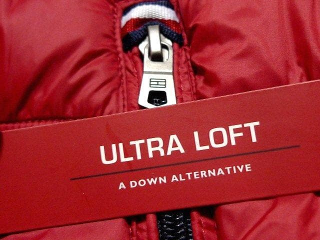 L日本サイズ位新品トミーヒルフィガーUS限定ダウンジャケット同機能フラッグカラー