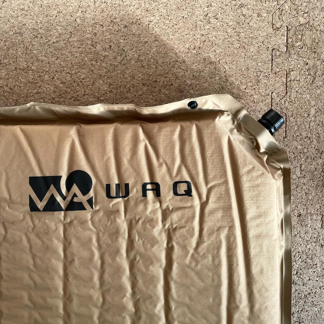 【1度使用のみ・2個セット】WAQ インフレータブルマット 厚さ8cm タン