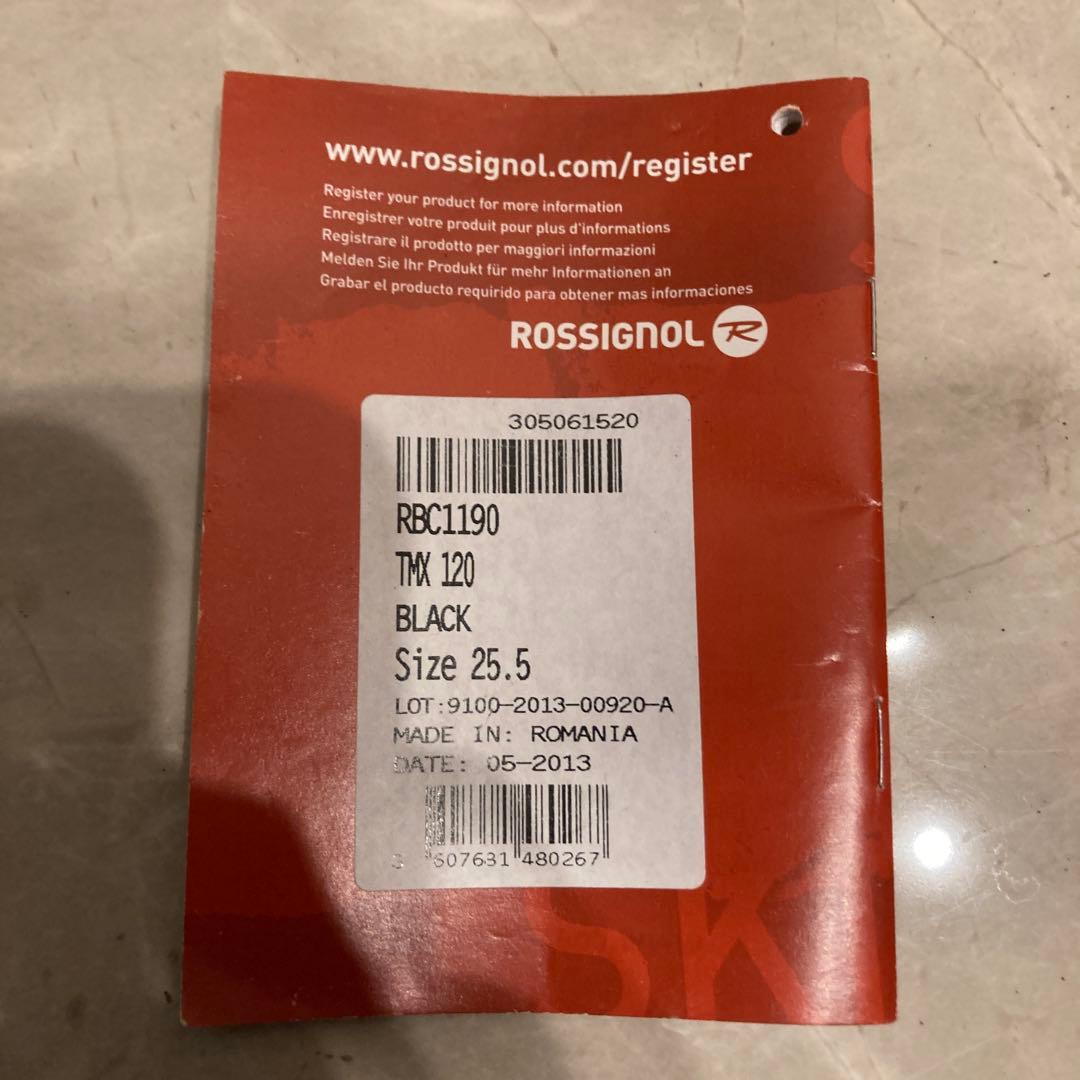 ロシニュールスキーブーツ TMX120 25.5cm ブラックFLEX120中古