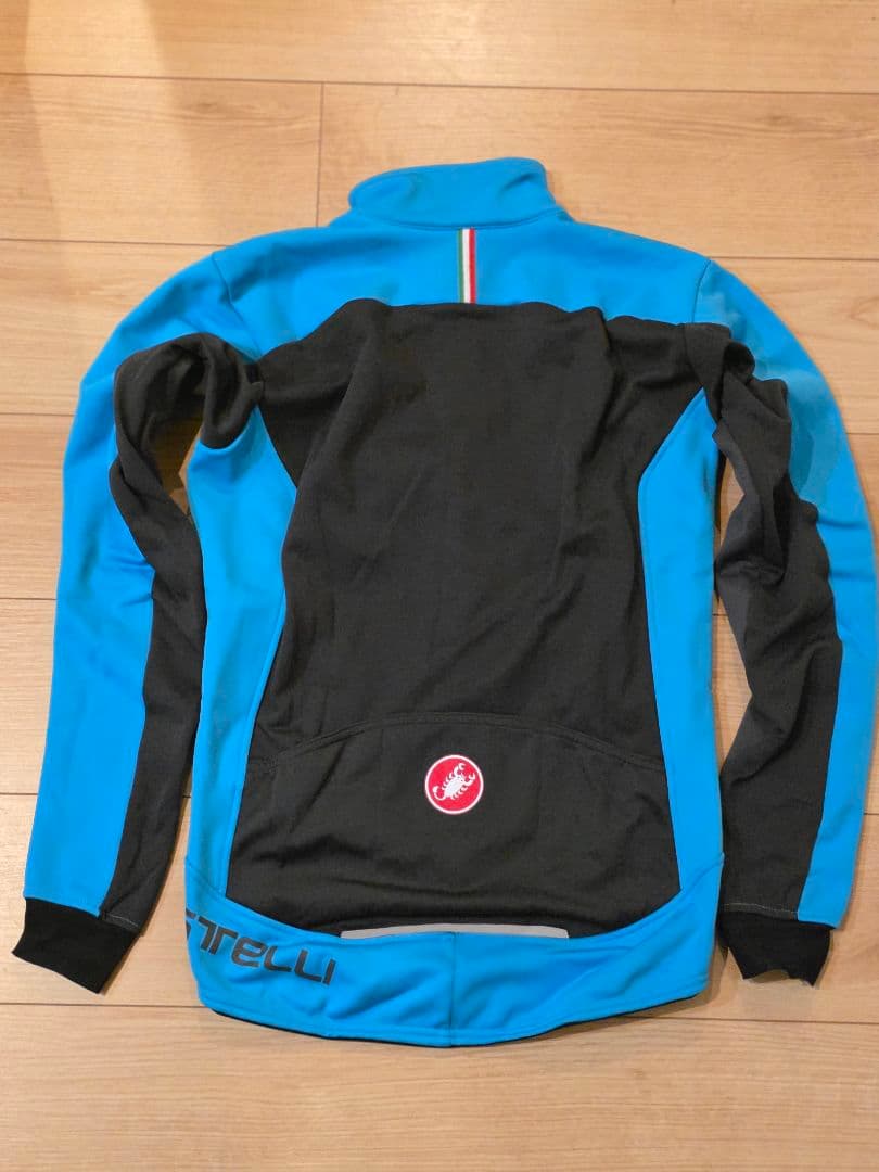 Castelli サイクルジャケット Sサイズ 青黒