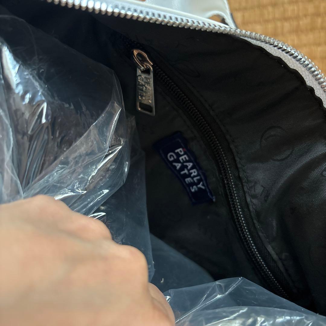 PEARLY GATES キャディバッグ 黒/白/赤