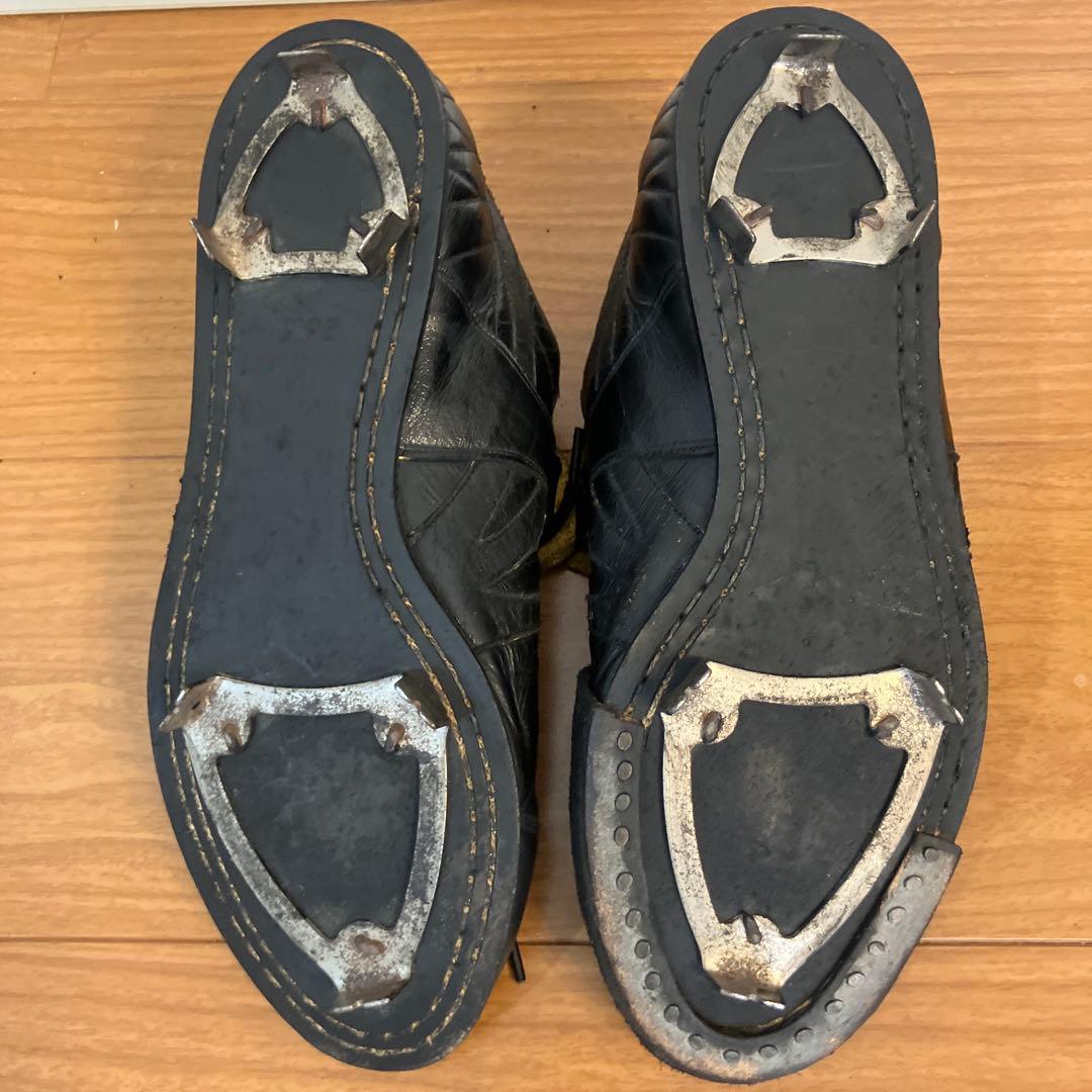 野球 右利きピッチャー仕様 ブラック・スパイク・シューズ サイズ: 26.5cm