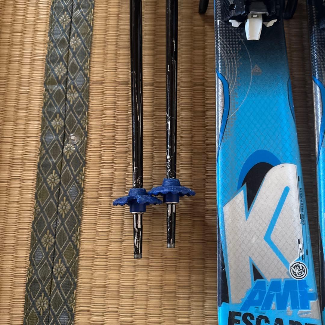 【スキー板&ストック】K2 AMP ESCAPE スキー板 123cm