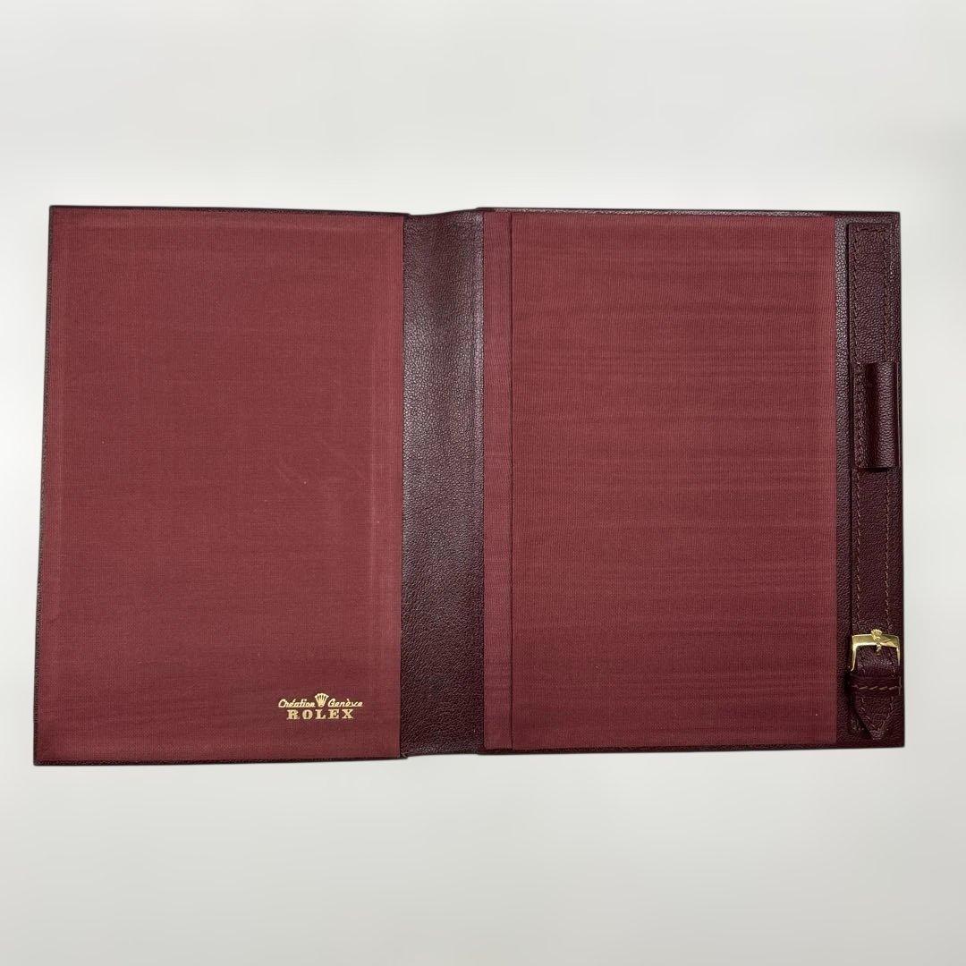 希少ROLEX ロレックス メモ帳 ノート レザーケース　メモパット付き