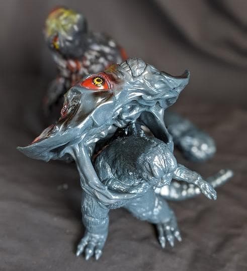 ヘドラセット「ゴジラ対ヘドラ」（Ｙ・ＭＳＦ）ソフビフィギュア４体セット