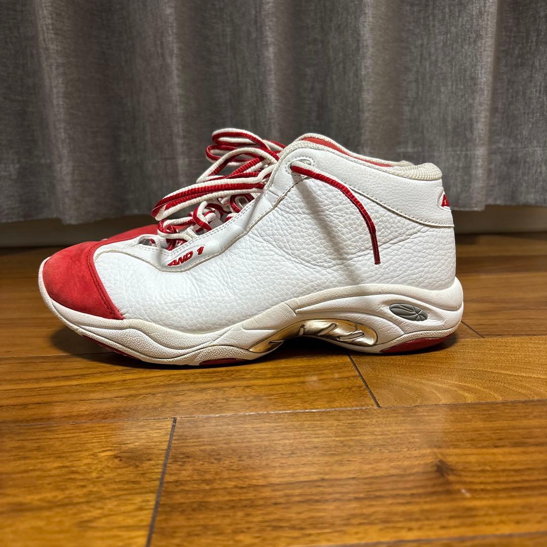 AND 1 バスケットシューズ ホワイト/レッド