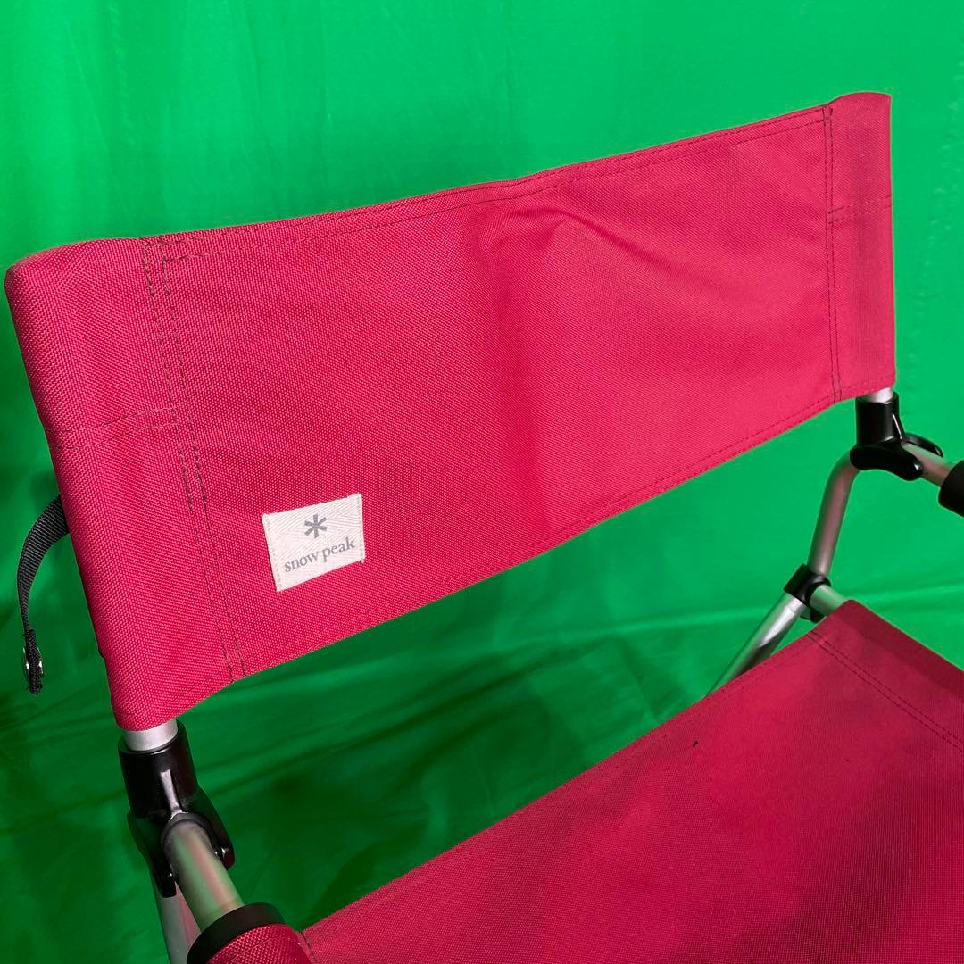 スノーピーク　 peak　FDチェアワイド　RD 座面火の粉穴開き有