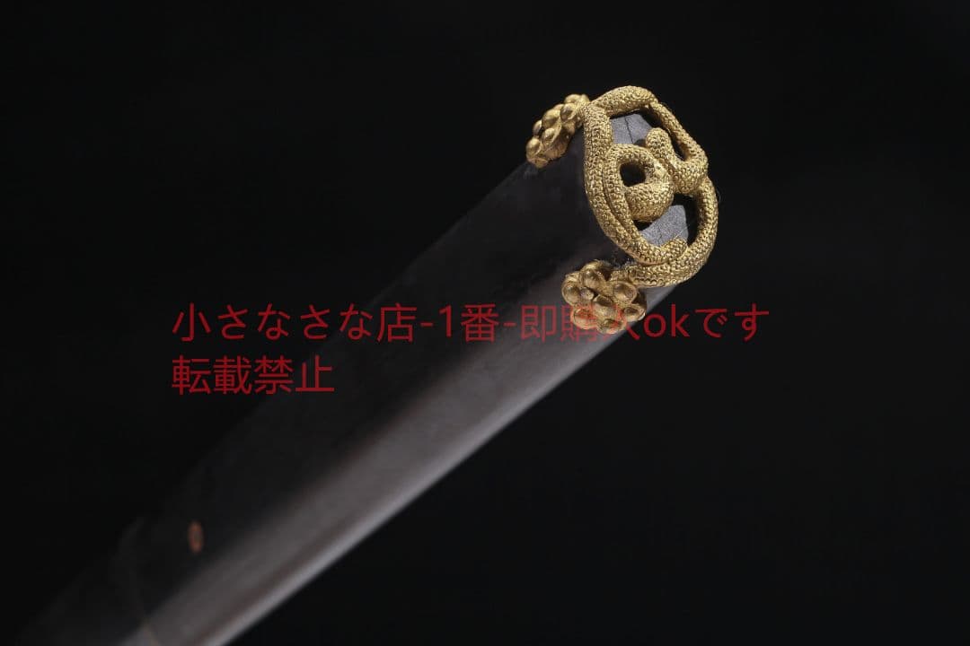 シンプル梅唐横刀黒白檀 古兵器 武具 刀装具 日本刀 模造刀 居合刀