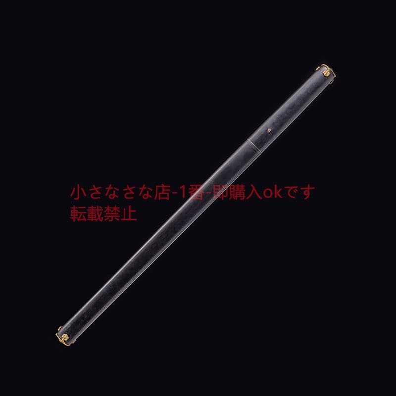 シンプル梅唐横刀黒白檀 古兵器 武具 刀装具 日本刀 模造刀 居合刀