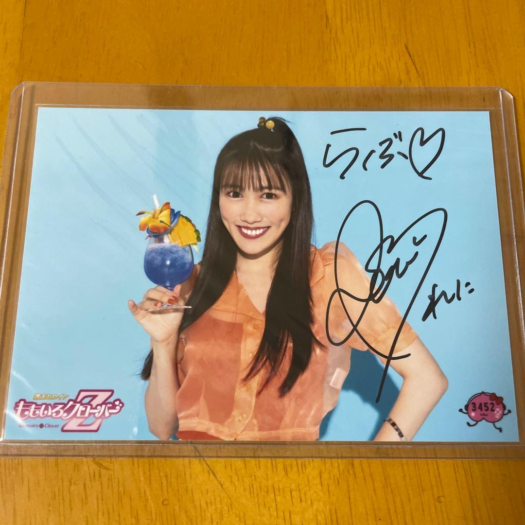 ももクロ　高城れに　直筆サイン付き生写真3枚セット