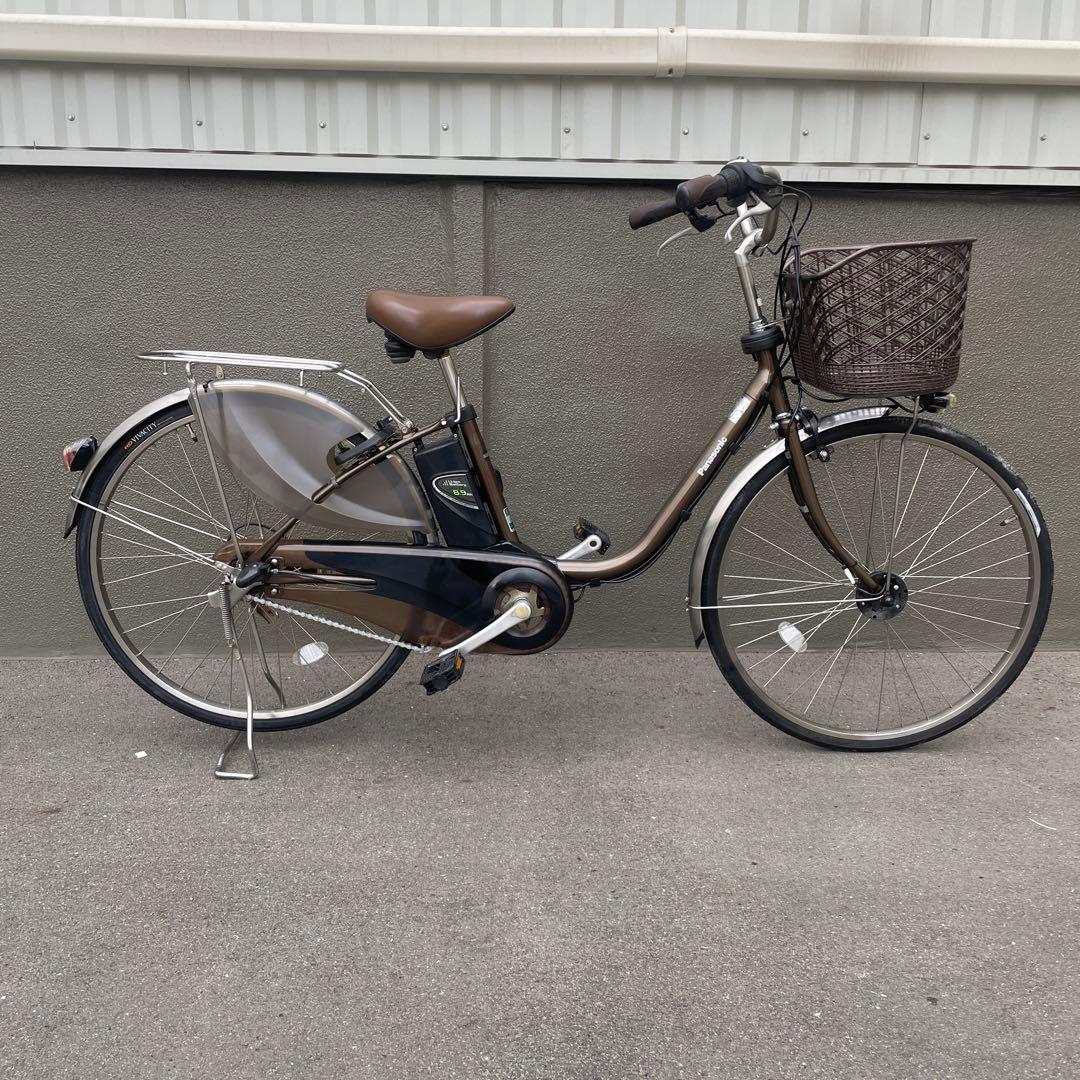 パナソニック電動アシスト自転車26インチ8.9Ah ブラウン