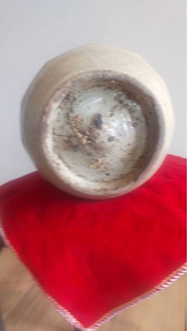 李朝白磁鉄絵面取徳利