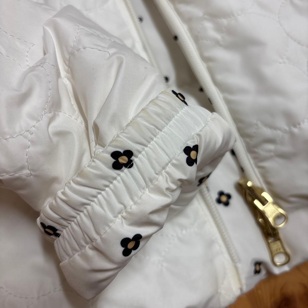 Callaway ダウンジャケット ホワイト 花柄　リバーシブル