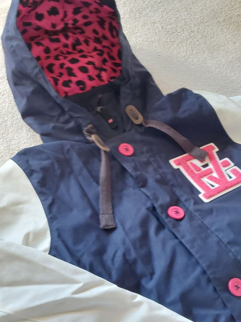 ネイビー/ピンク スノーボードウェアセット　Lサイズ