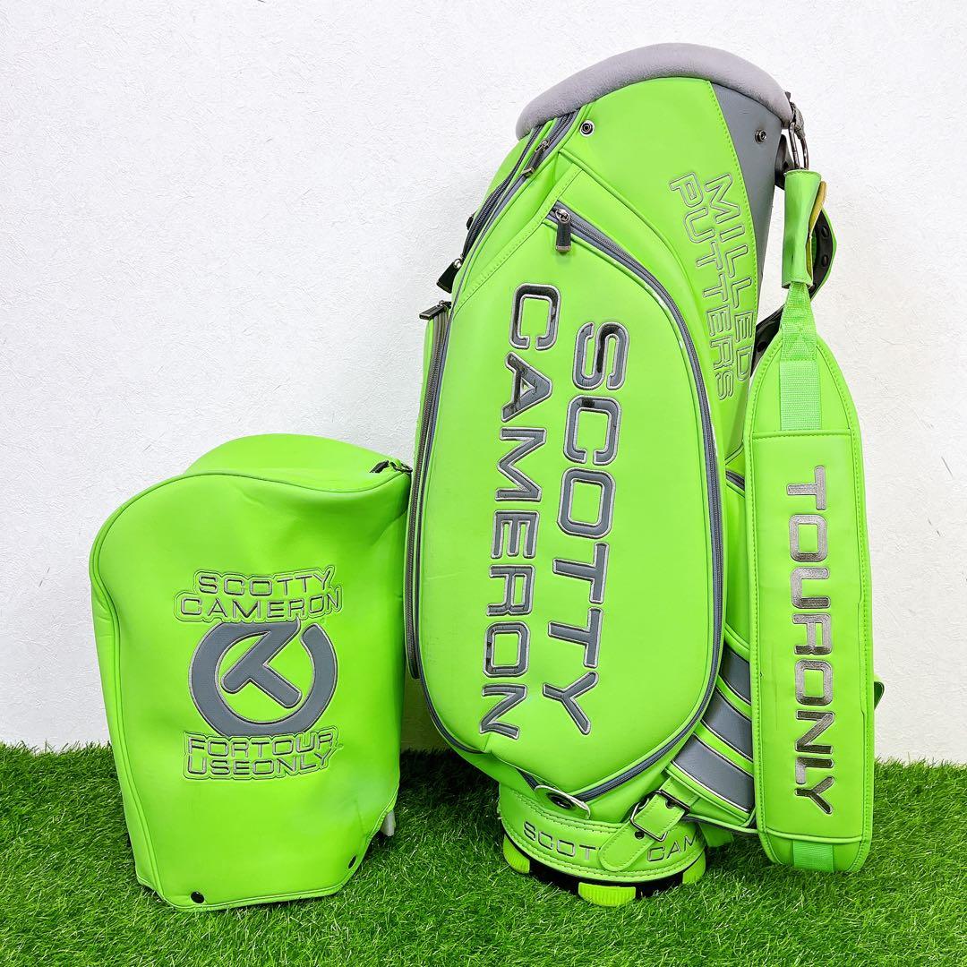 スコッティキャメロン サークルT スタッフバッグ キャディバッグ　ライムグリーン