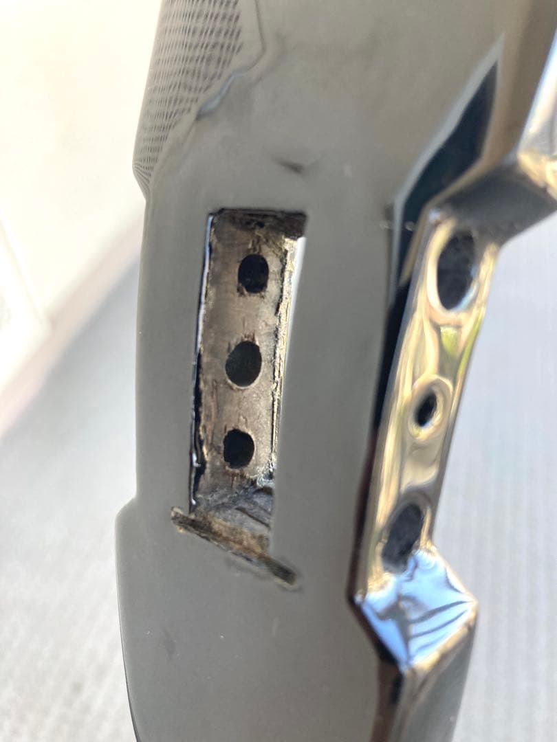 沖縄 三線 久場春殿型 棹のみ たぶん黒檀