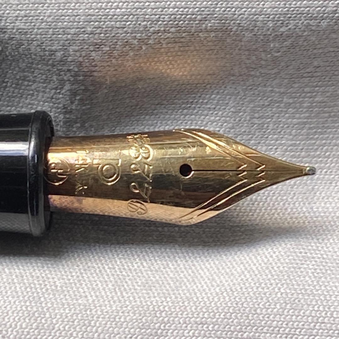 万年筆 PLATINUM #3776 ギャザード 初期 14K 太字