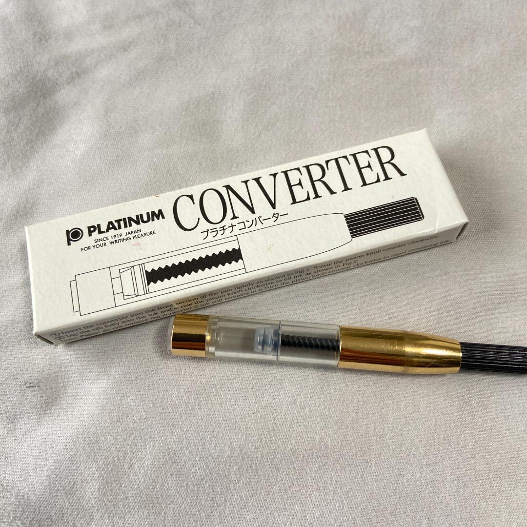 万年筆 PLATINUM #3776 ギャザード 初期 14K 太字