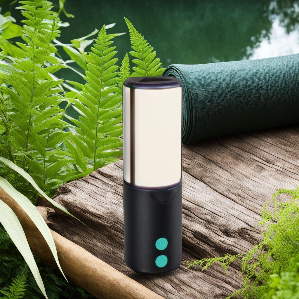 1台2役 USB充電式 ソーラーライト キャンプランタン