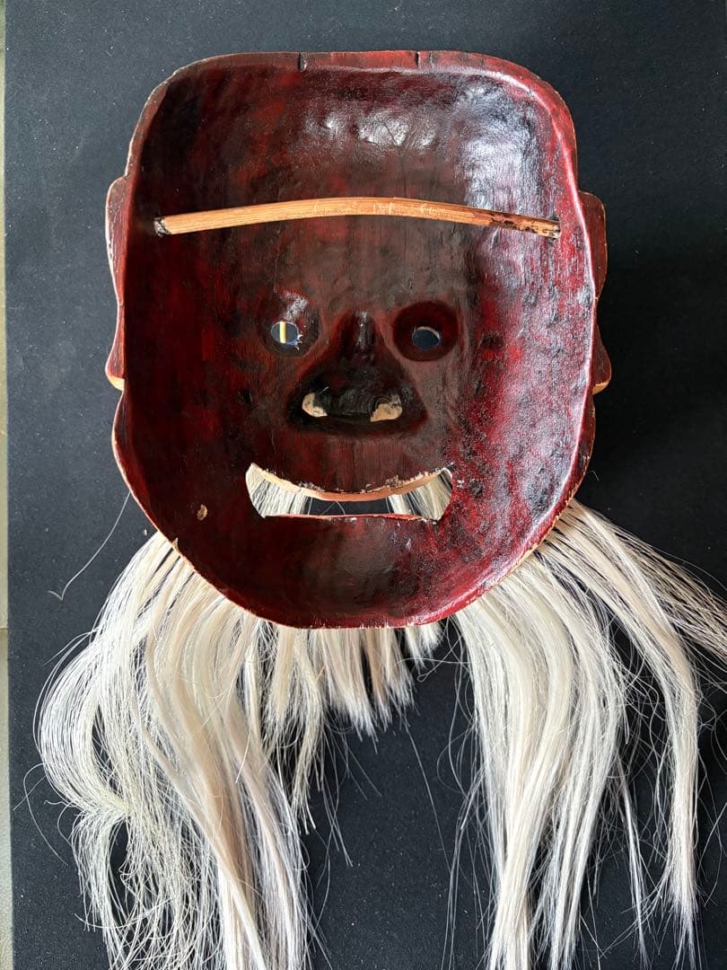 値下げしました❗️能面「大悪尉」桐材