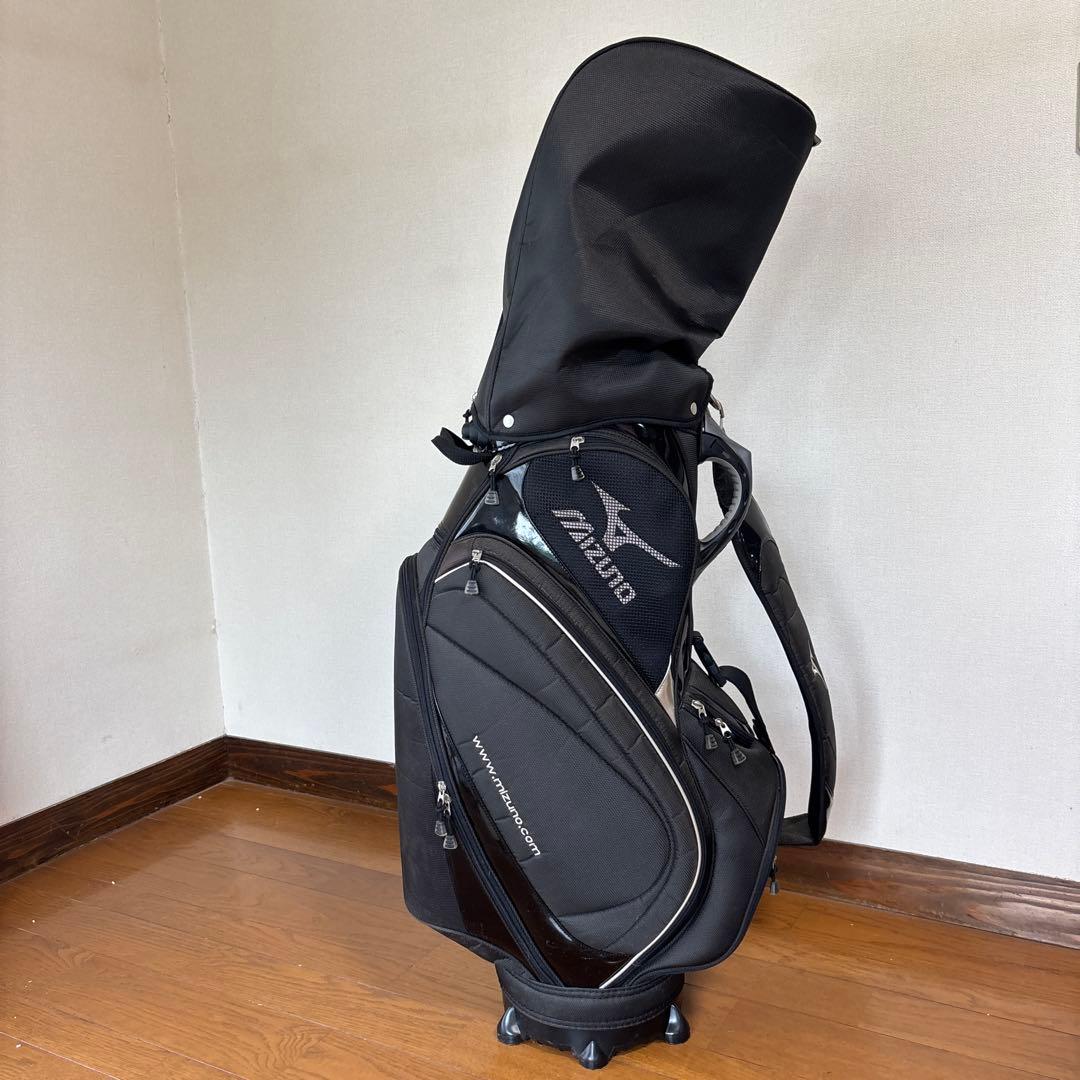 送料無料/超美品 MIZUNO高級キャディバックBLACK