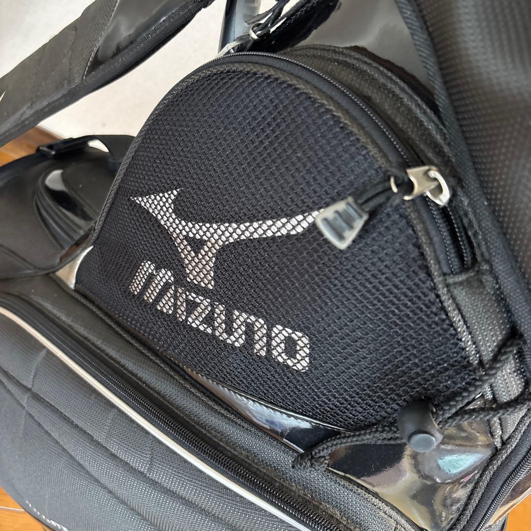 送料無料/超美品 MIZUNO高級キャディバックBLACK