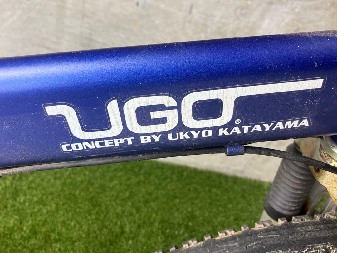 UGO 片山右京モデル　マウンテンバイク 青　折りたたみ式