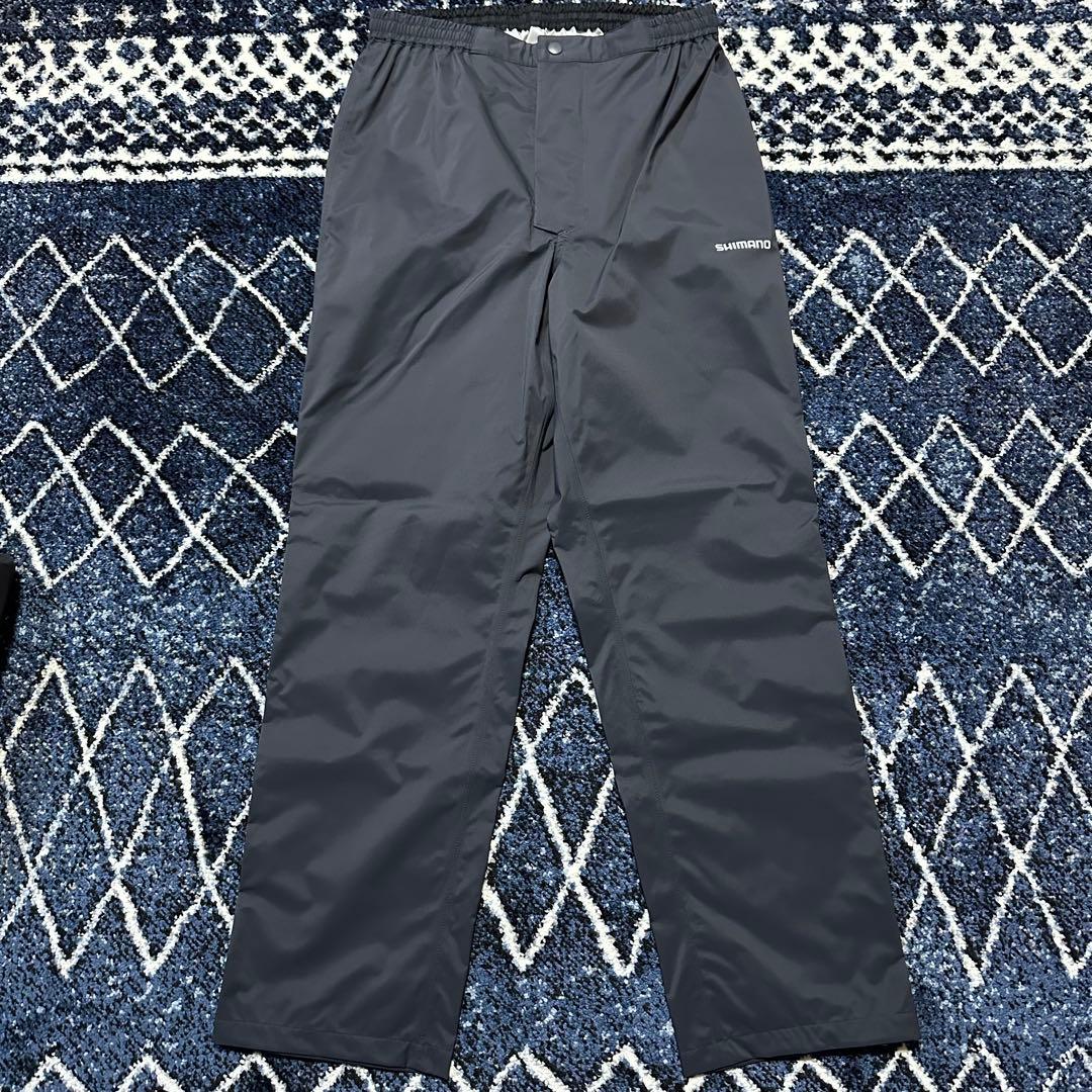 tr103SHIMANOレインウェア上下セットブラックグレー RA005V