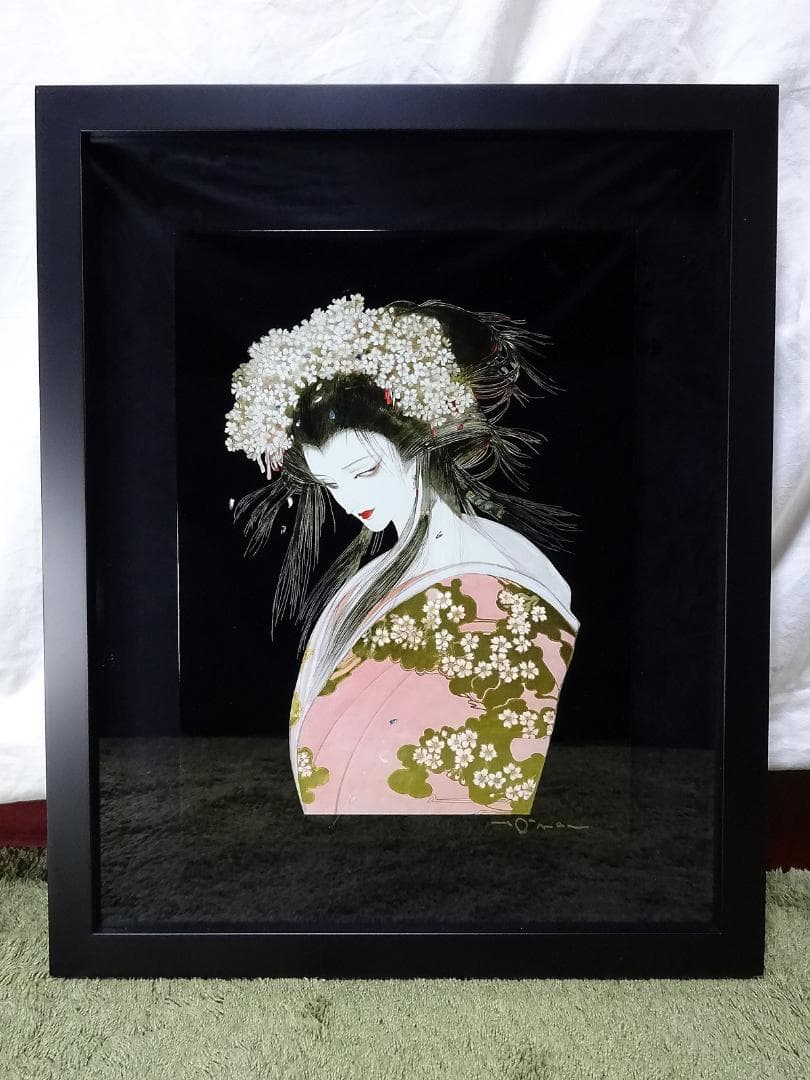 #天野喜孝 #漆セミオーダー #桜姫 #サイン #アールビバン #証明書 #共箱