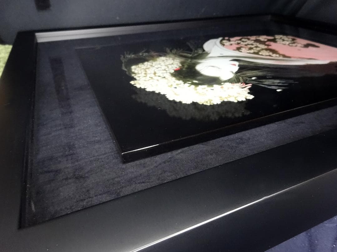 #天野喜孝 #漆セミオーダー #桜姫 #サイン #アールビバン #証明書 #共箱