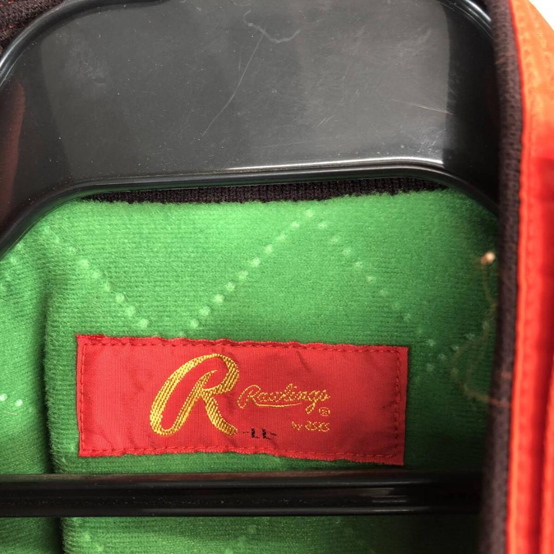 90s ローリングス 福岡ダイエーホークス　スタジャン LLサイズ オレンジ系