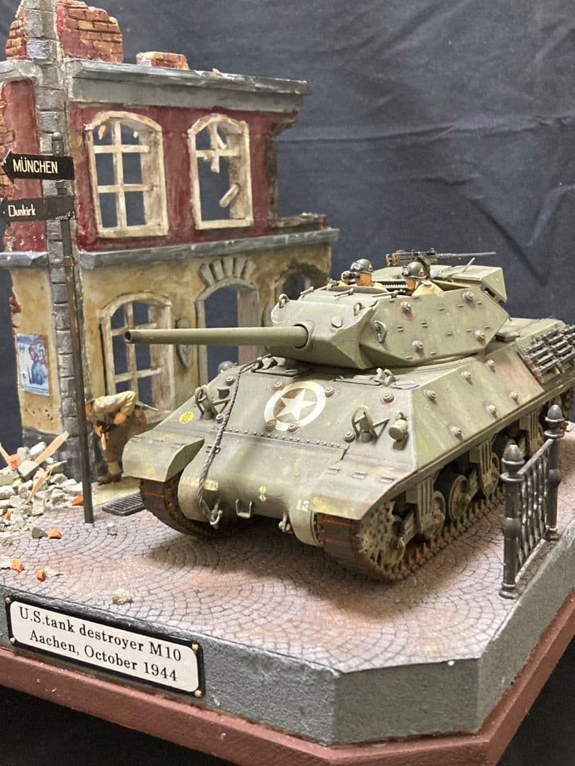 米軍駆逐戦車 M10　ミリタリー　ジオラマ