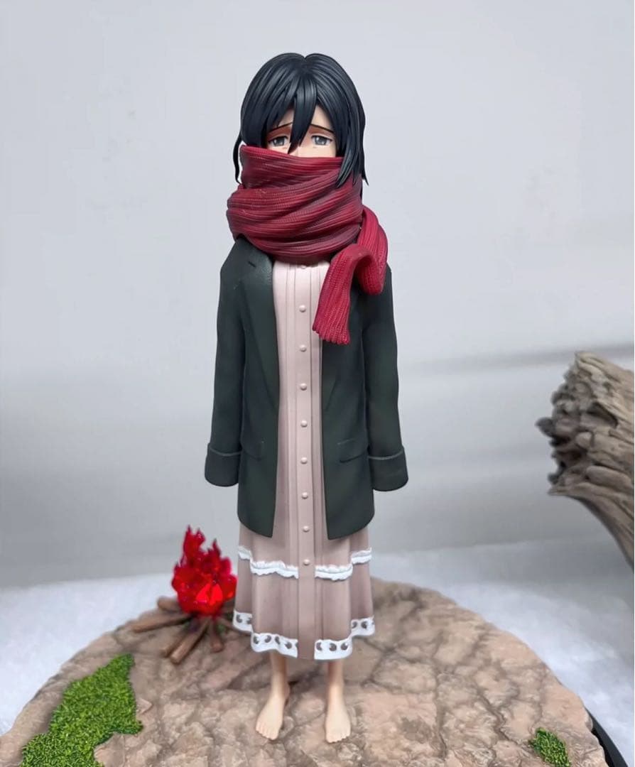 進撃の巨人 エレン ミカサ 2体 ガレージキット ガレキ スタチュー①