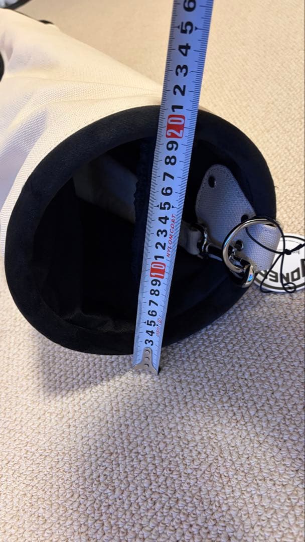 JONES ゴルフバッグ・キャディバッグ クリーム色　Jones刺繍付