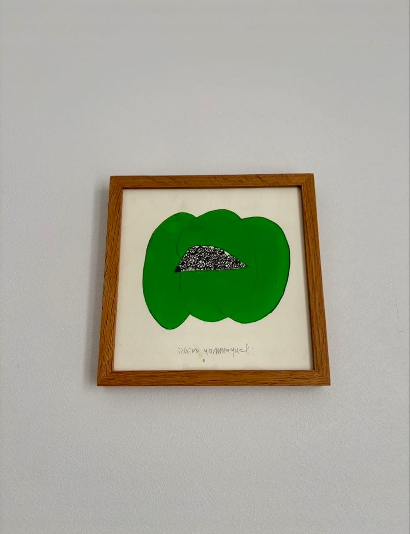 2/1(日)迄sale♡2,200円オフ グリーン花♡ 山口一郎　原画　絵