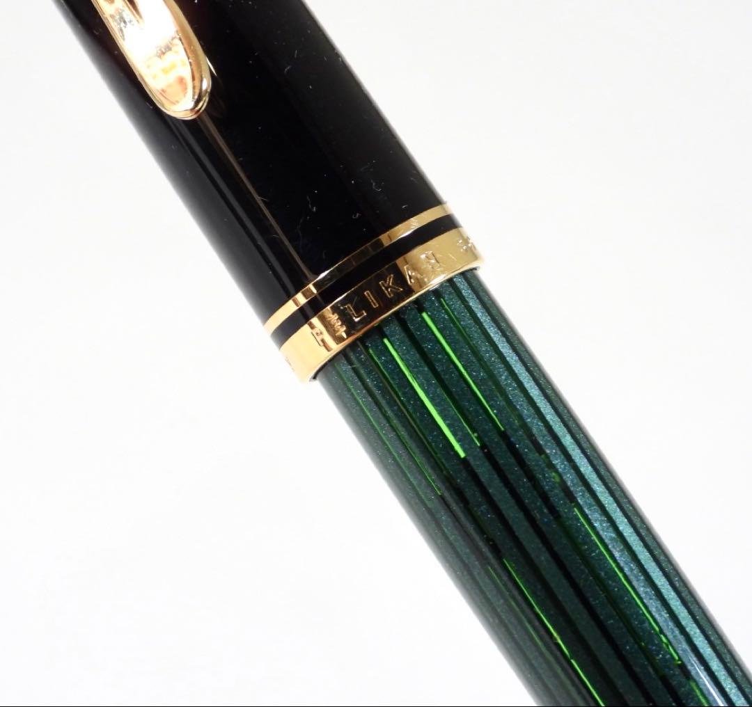 Pelican K14 万年筆 スーべレーン 緑縞 F 14C-585