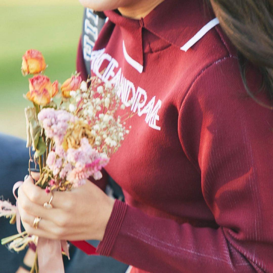 45美品　ACEANDRARE エアリーニット　プリーツワンピース　フィラ