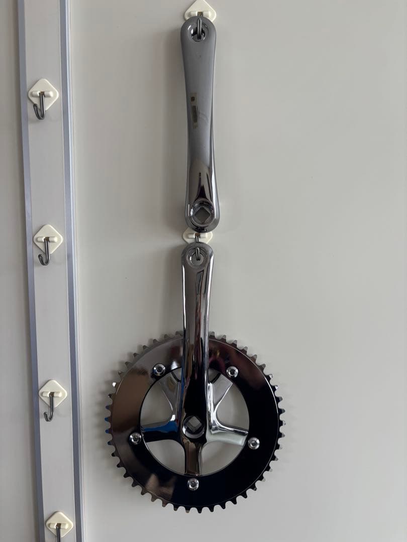 クランクセット クロームメッキ アルミニウム製