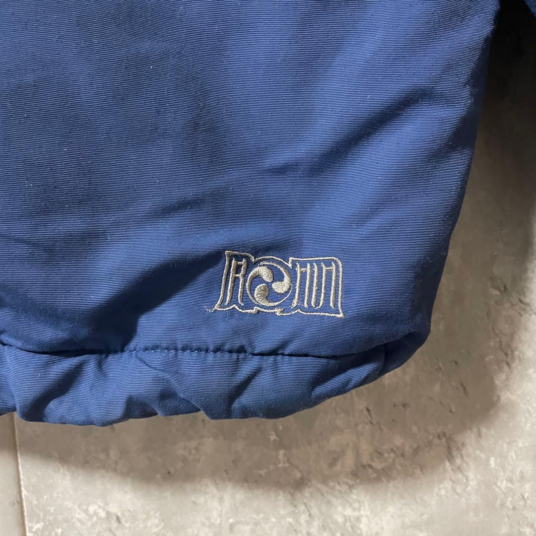 Burtonバートンスキーウェアスノーボードジャケット紺ネイビー青ブルー刺繍ロゴ