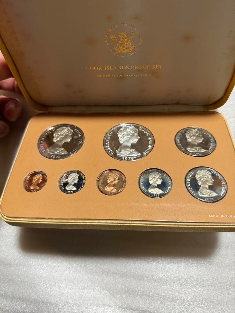フランクリンミント 1978年度クック諸島プルーフ貨幣セット