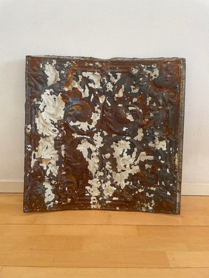 妙様限定　フランスアンティーク建築ブリキ飾り化粧板①インテリアアートディスプレイ