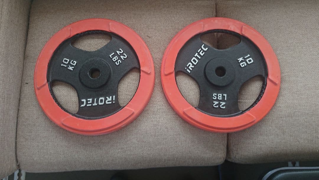 アイロテック 10kg枚合計 20kg ダンベル ベンチプレス