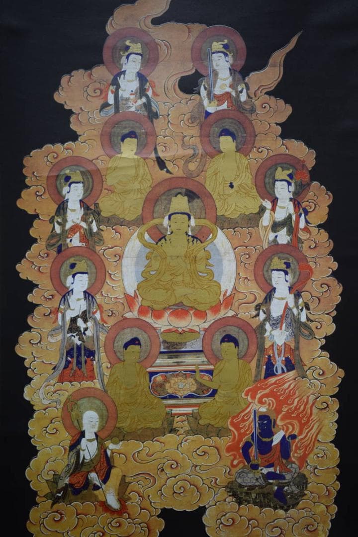 複製/作者不明/十三佛図/工芸/布袋屋掛軸HG-1