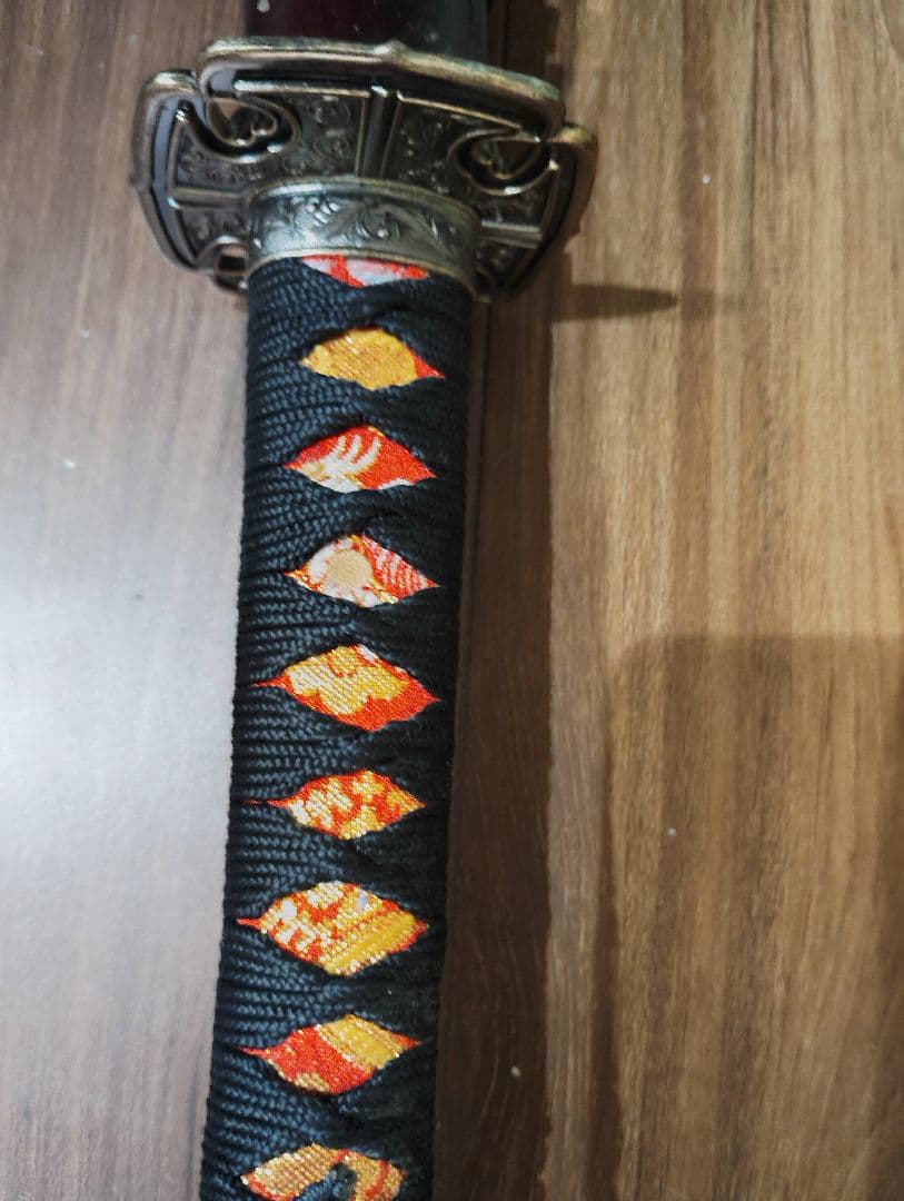 模造刀　装飾的な柄の日本刀　白鞘　　3本セット