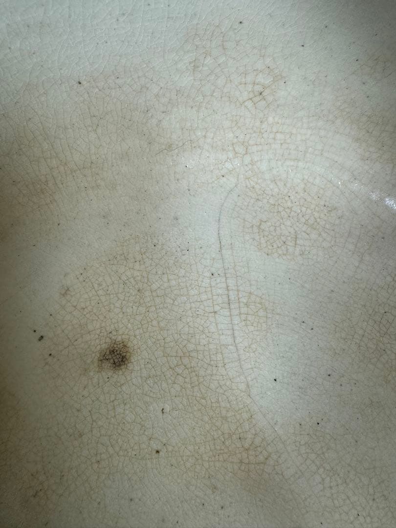 2175 骨董　色絵魚文　金魚鉢　花台付き　根木風　時代物