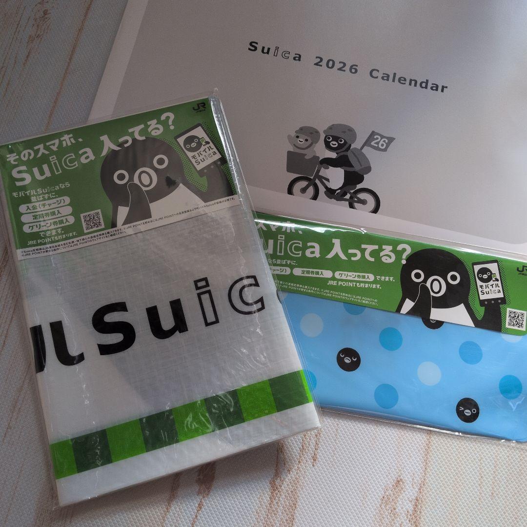 希少 JR Suica スイカペンギン 2026 壁掛けカレンダー