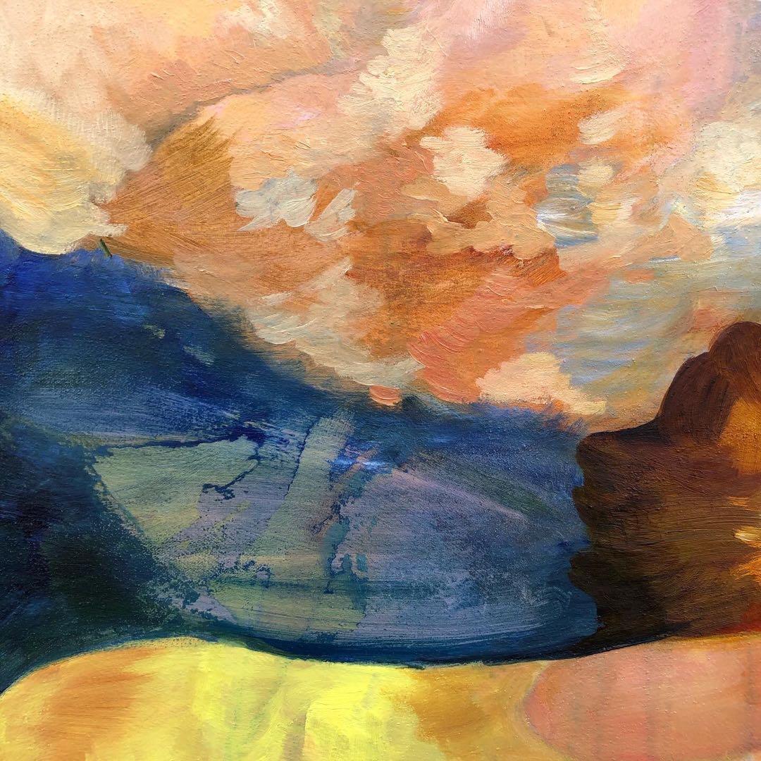 【F100号】Swim 油絵 oil painting 絵画 原画 抽象画