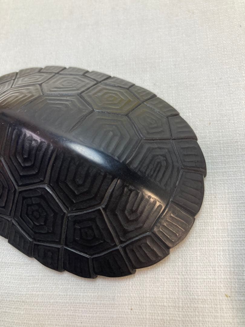 紅渓石硯　亀寿硯　二代相馬羊堂　亀デザインの硯　宮崎県延岡市