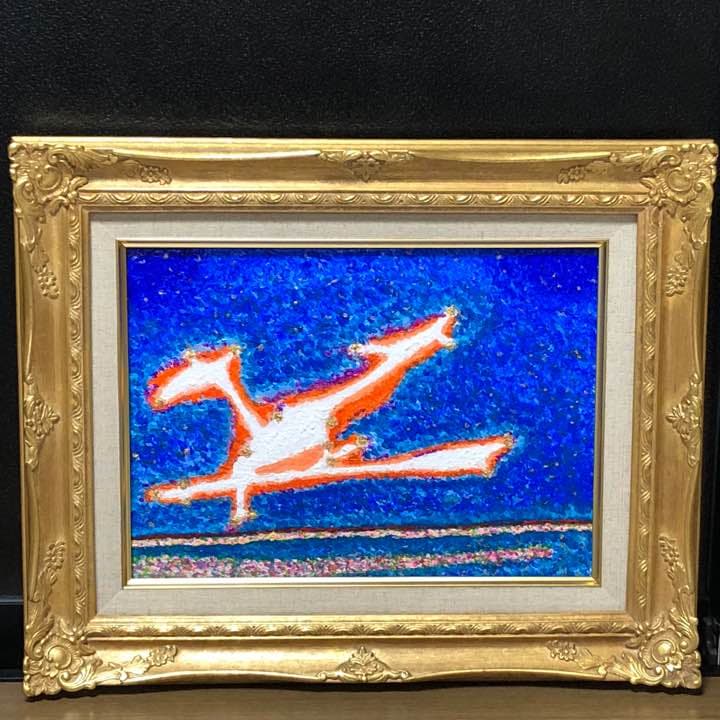 「夜空のファルコン」原画 本物 一点物 額付き 絵画 masa