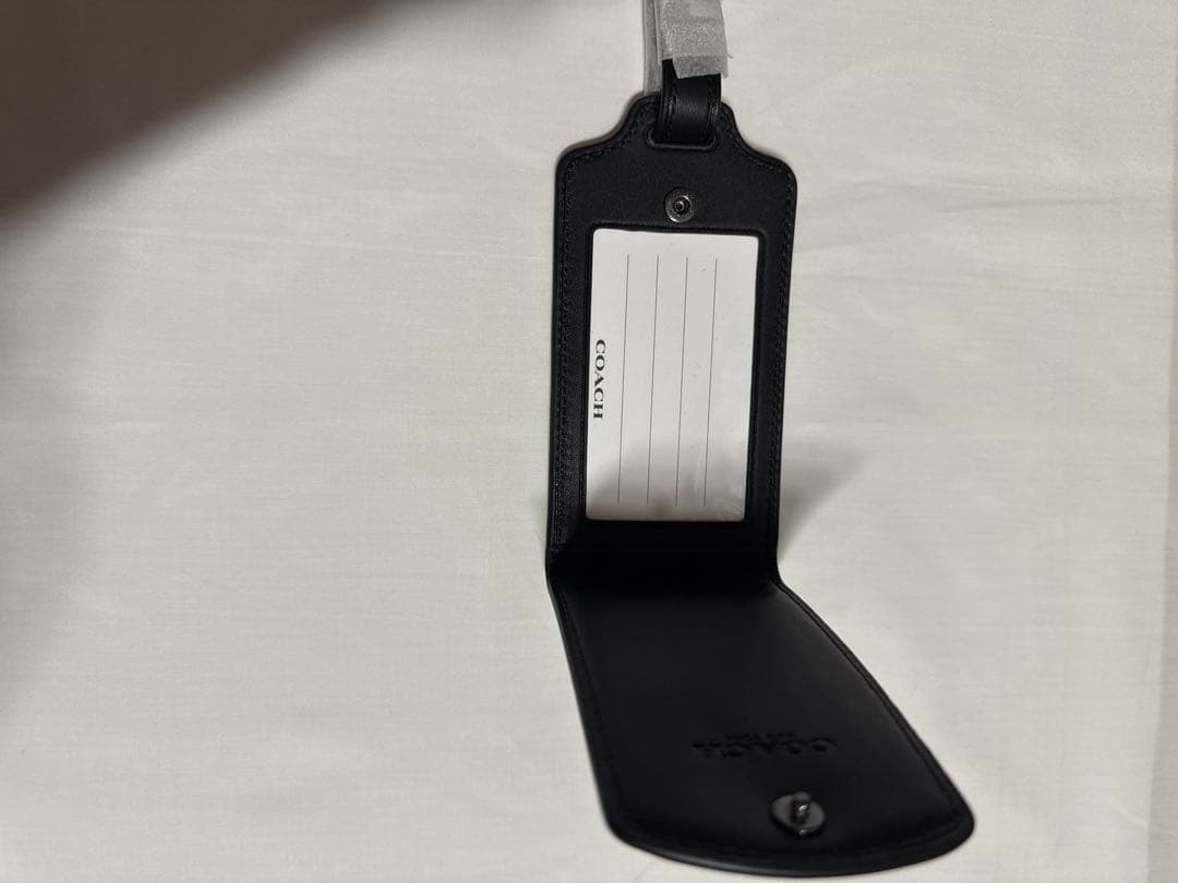 ☆SALE☆ COACH ネームタグ シグネチャー ラゲッジタグ グリーンマルチ